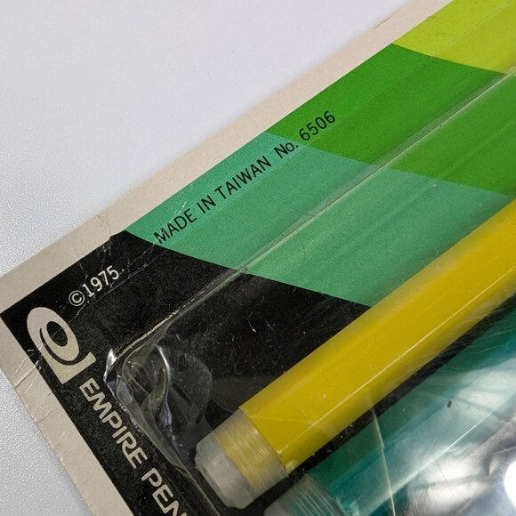 Vintage 1975 Empire Ever-Point Pencils #6505 Open Pack with 3 New Pencils - Picture 3 of 5